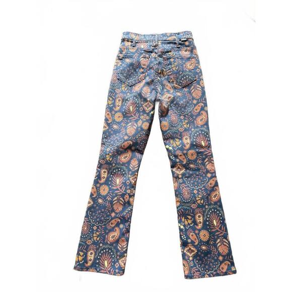 New Mother The Hustler Flood Women's Printed Jeans Size 25 - Picture 4 of 5